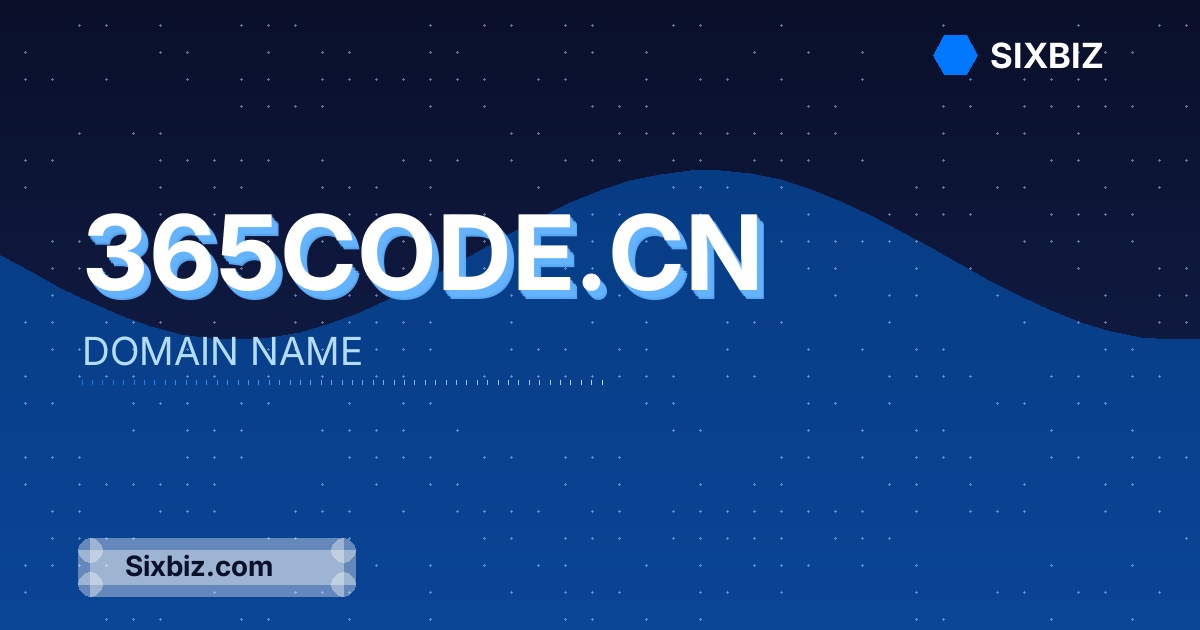 365code.cn - Premium Domain Name For Sale