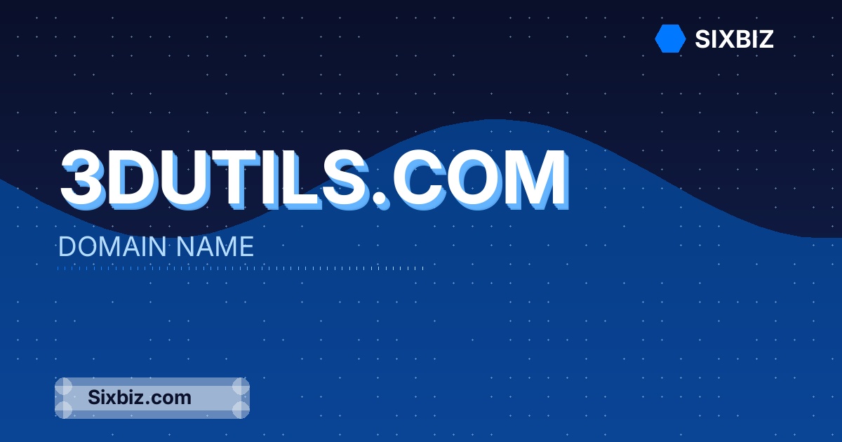 3dutils.com - Premium Domain Name For Sale