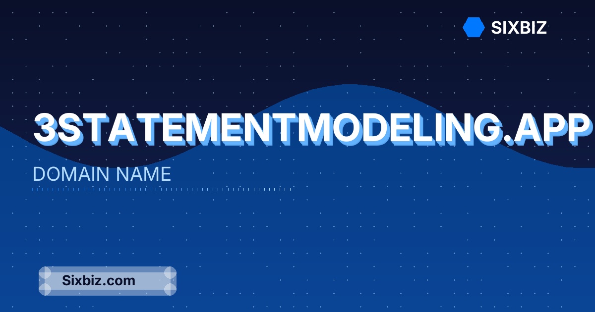 3statementmodeling.app - Premium Domain Name For Sale