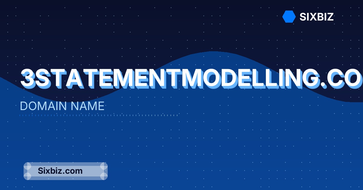 3statementmodelling.com - Premium Domain Name For Sale