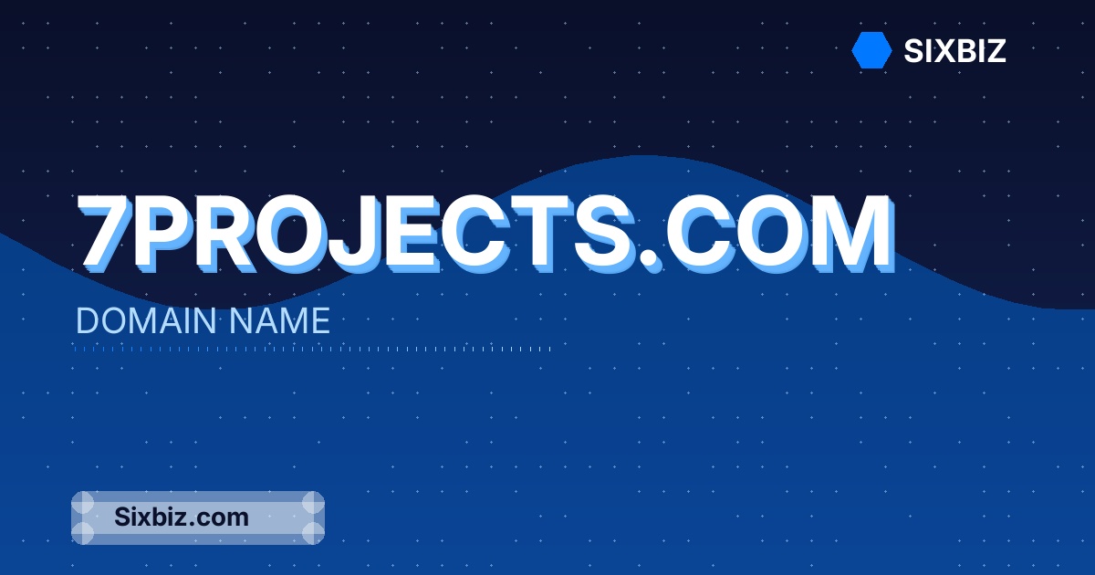 7projects.com - Premium Domain Name For Sale