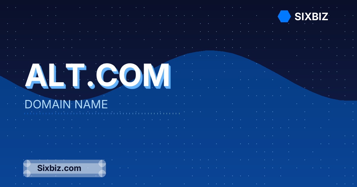 Alt.com - Premium Domain Name For Sale