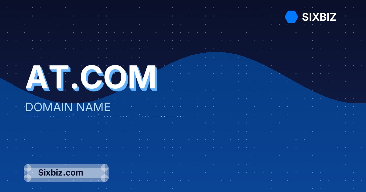 At.com - Premium Domain Name For Sale