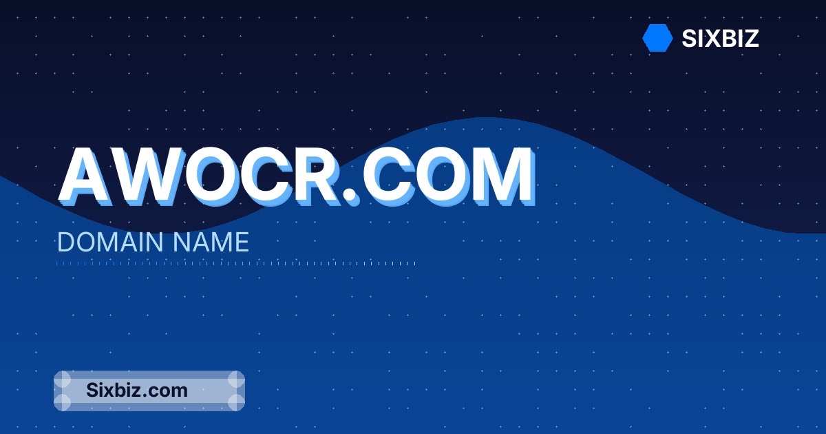 Awocr.com - Premium Domain Name For Sale