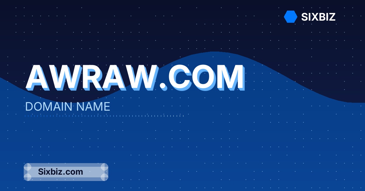 Awraw.com - Premium Domain Name For Sale