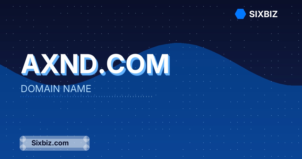 Axnd.com - Premium Domain Name For Sale