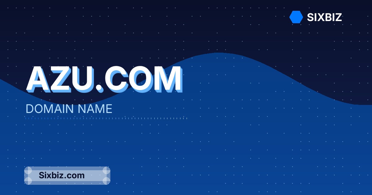 Azu.com - Premium Domain Name For Sale