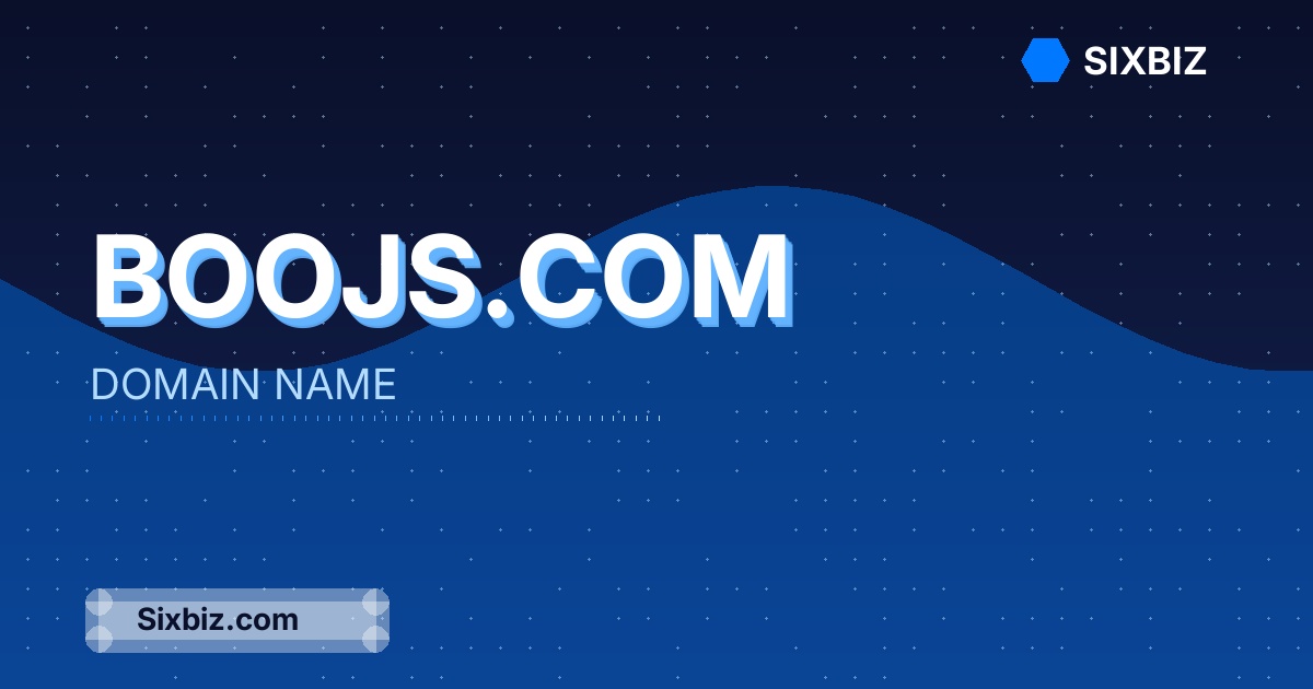 Boojs.com - Premium Domain Name For Sale