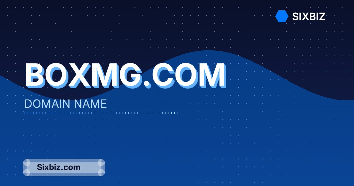 Boxmg.com - Premium Domain Name For Sale