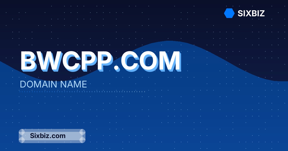 Bwcpp.com - Premium Domain Name For Sale