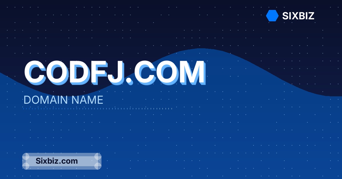 Codfj.com - Premium Domain Name For Sale