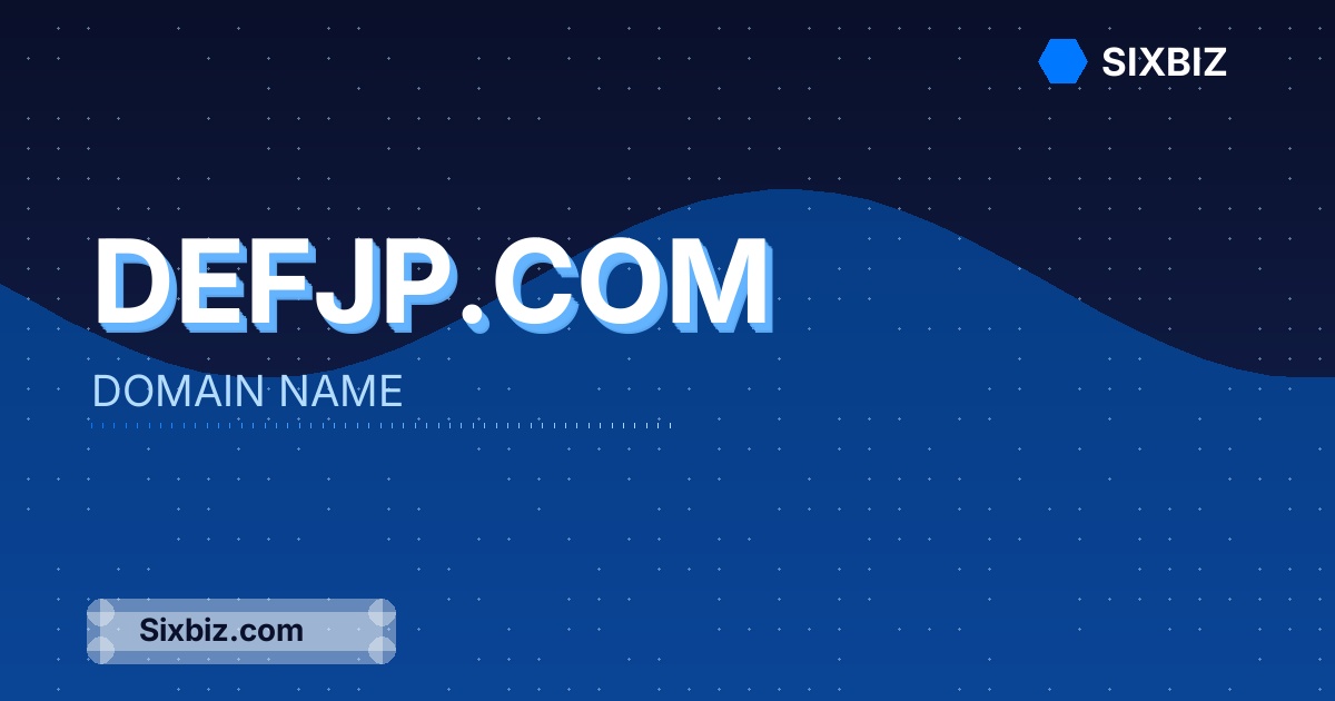 Defjp.com - Premium Domain Name For Sale