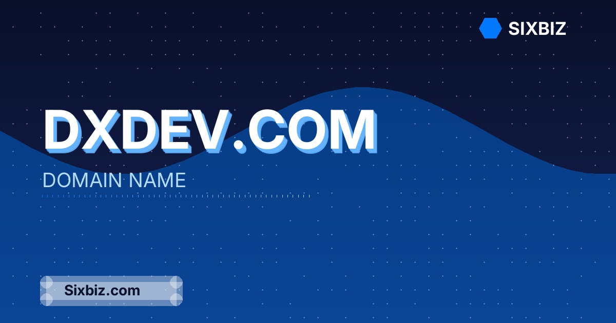 Dxdev.com - Premium Domain Name For Sale