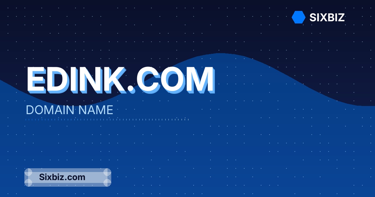 Edink.com - Premium Domain Name For Sale