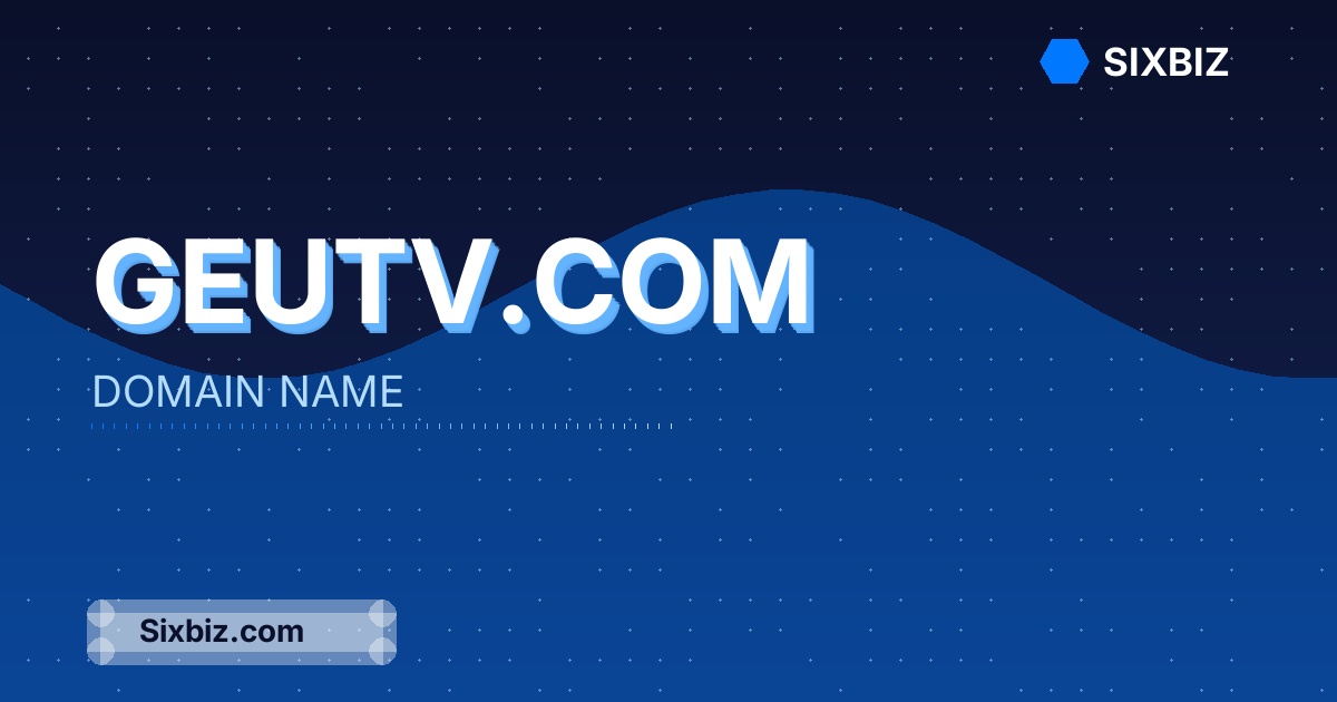 Geutv.com - Premium Domain Name For Sale