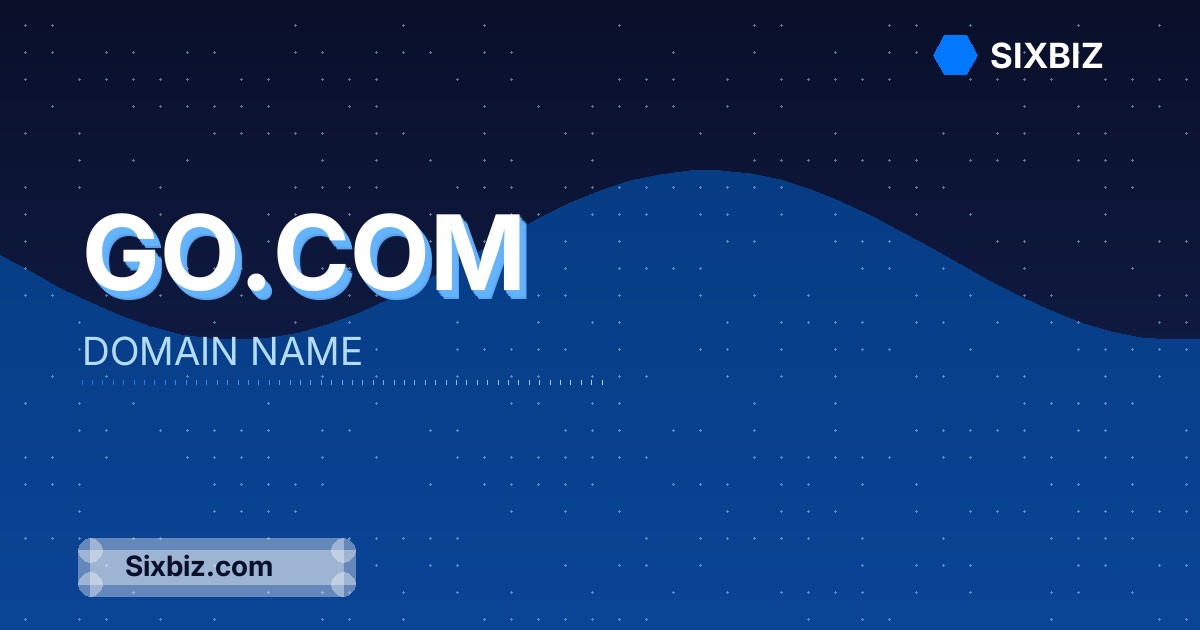 Go.com - Premium Domain Name For Sale