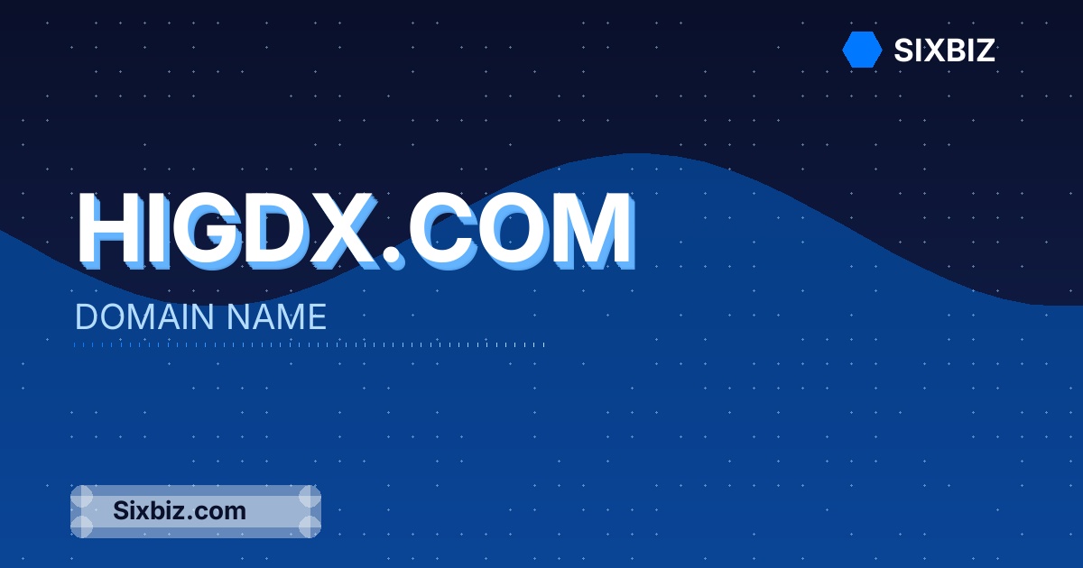 Higdx.com - Premium Domain Name For Sale