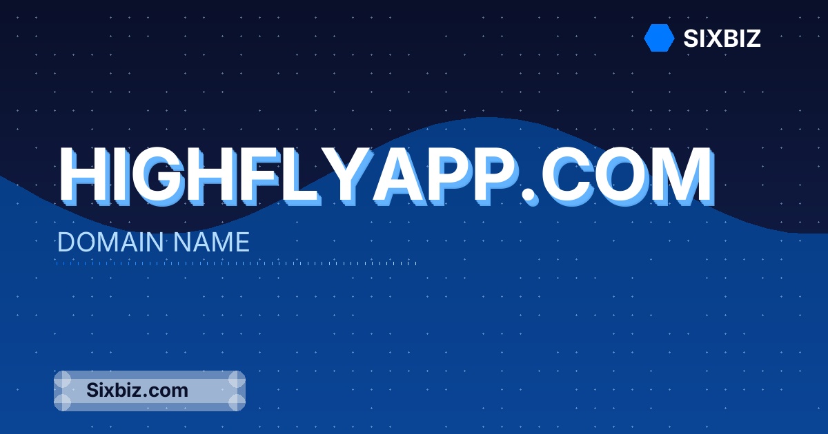 HighFlyApp.com - Premium Domain Name For Sale