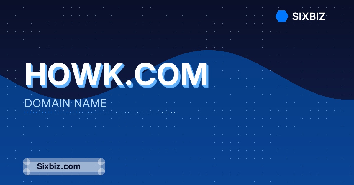 Howk.com - Premium Domain Name For Sale