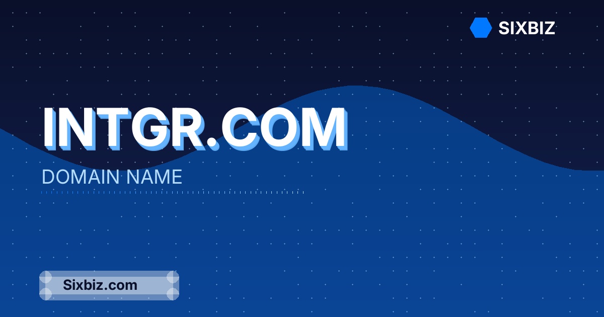 Intgr.com - Premium Domain Name For Sale