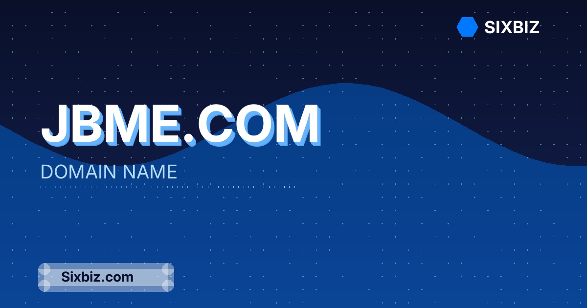 Jbme.com - Premium Domain Name For Sale