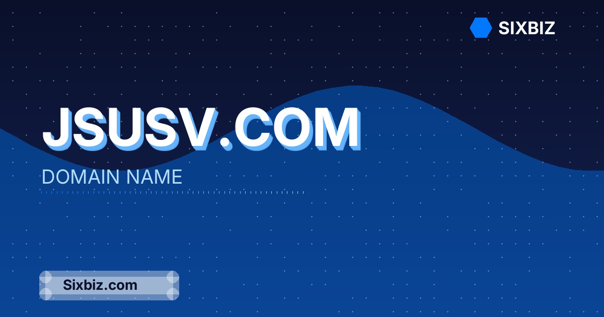 Jsusv.com - Premium Domain Name For Sale