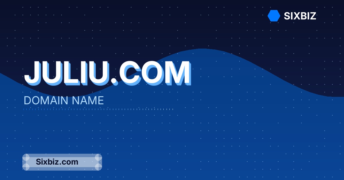 Juliu.com - Premium Domain Name For Sale