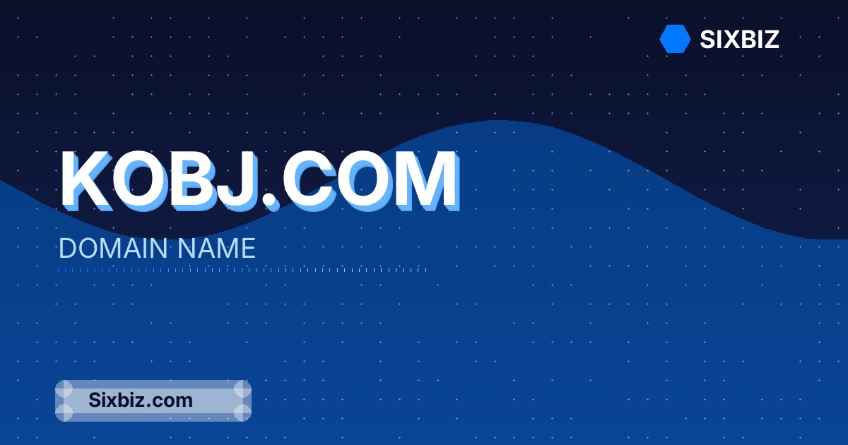 Kobj.com - Premium Domain Name For Sale