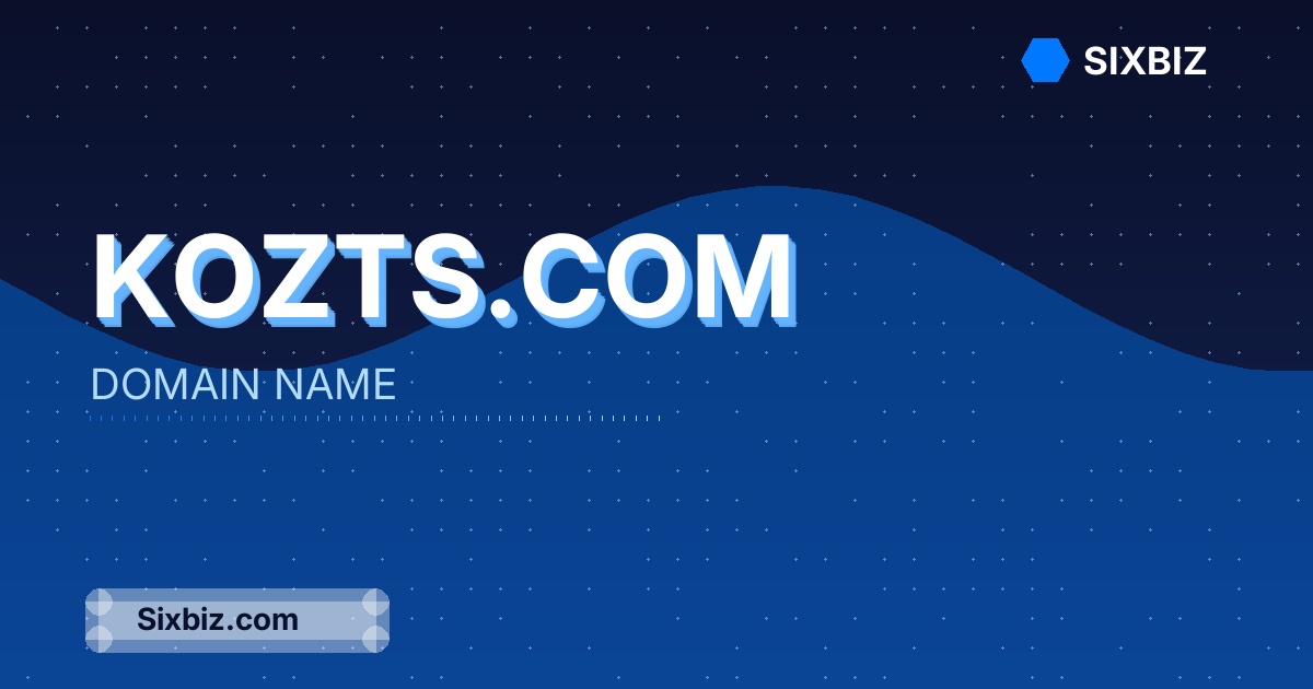 Kozts.com - Premium Domain Name For Sale