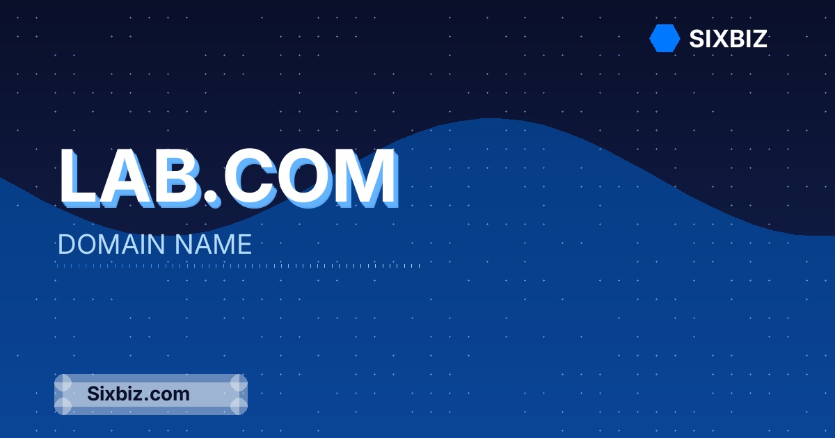 Lab.com - Premium Domain Name For Sale