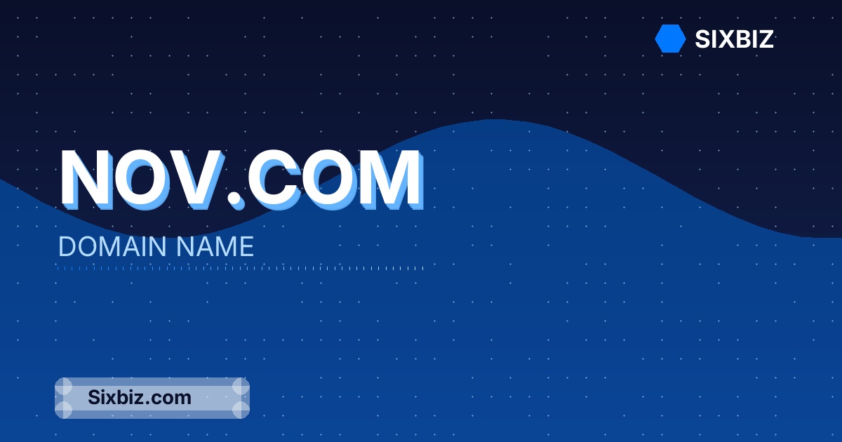 Nov.com - Premium Domain Name For Sale