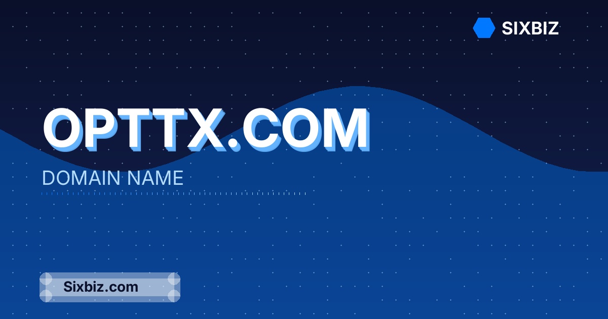 Opttx.com - Premium Domain Name For Sale
