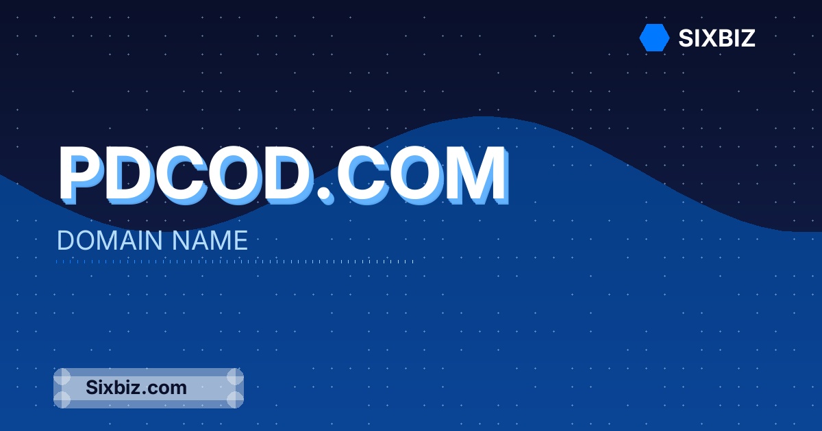 PdCod.com - Premium Domain Name For Sale