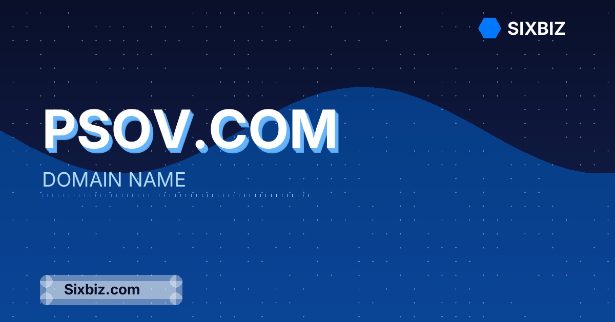 Psov.com - Premium Domain Name For Sale