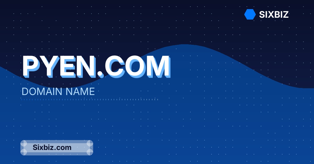 Pyen.com - Premium Domain Name For Sale
