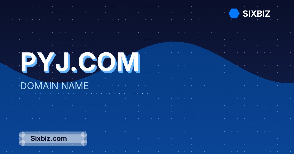 Pyj.com - Premium Domain Name For Sale