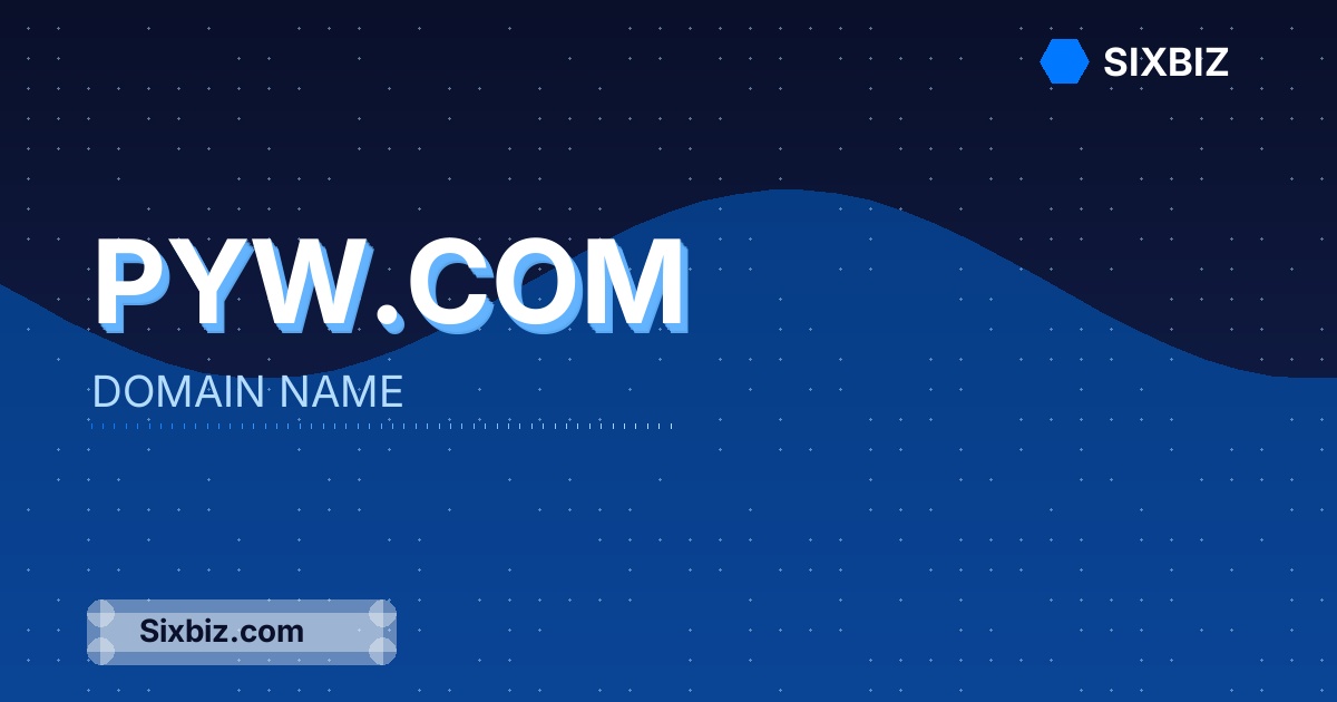 Pyw.com - Premium Domain Name For Sale