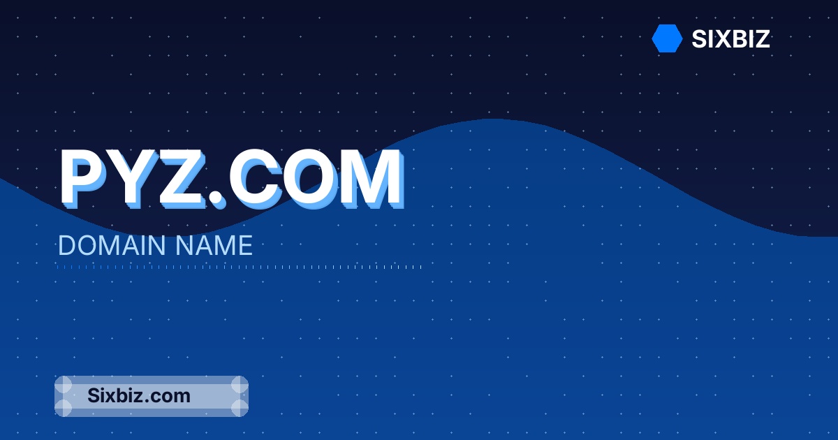 Pyz.com - Premium Domain Name For Sale