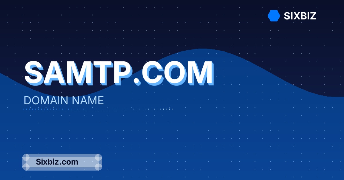 Samtp.com - Premium Domain Name For Sale