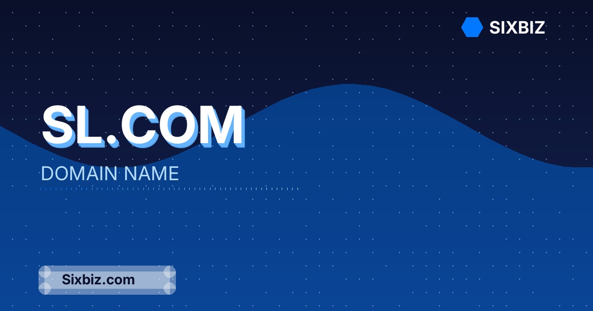 Sl.com - Premium Domain Name For Sale