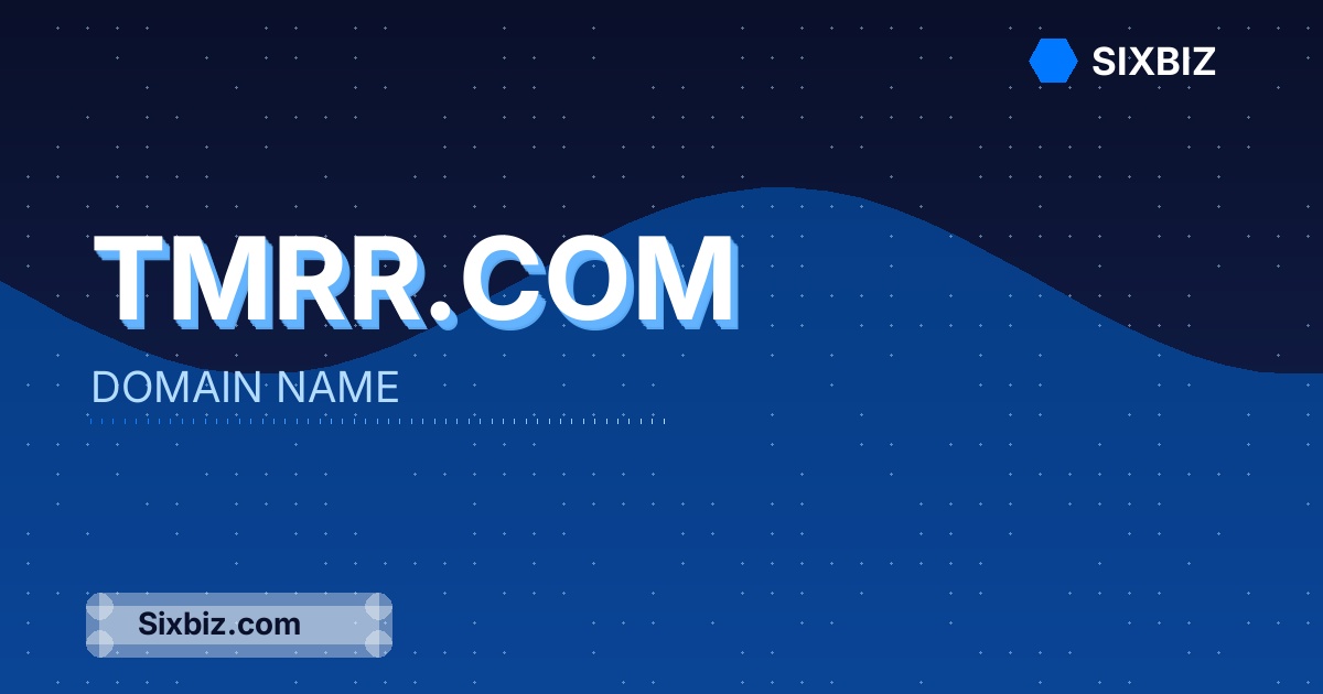 Tmrr.com - Premium Domain Name For Sale