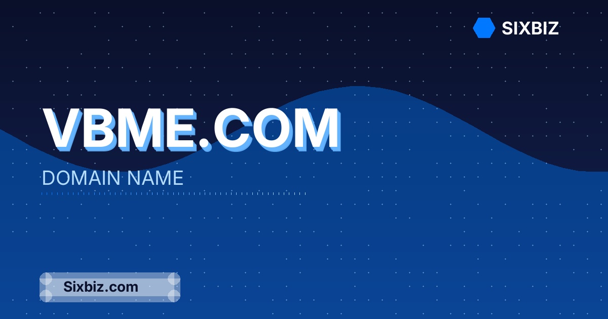 Vbme.com - Premium Domain Name For Sale