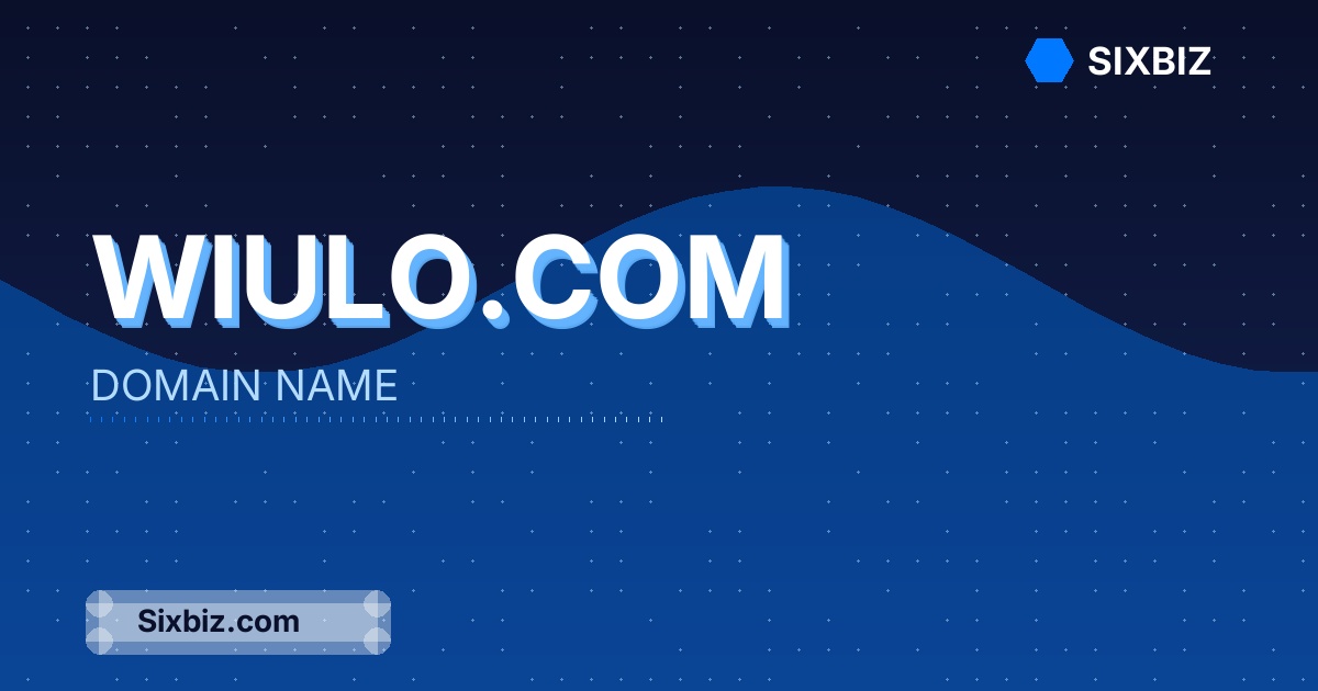 Wiulo.com - Premium Domain Name For Sale