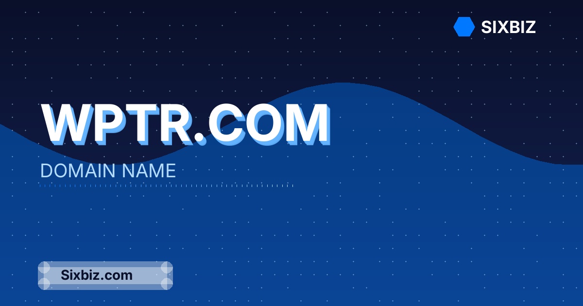 Wptr.com - Premium Domain Name For Sale