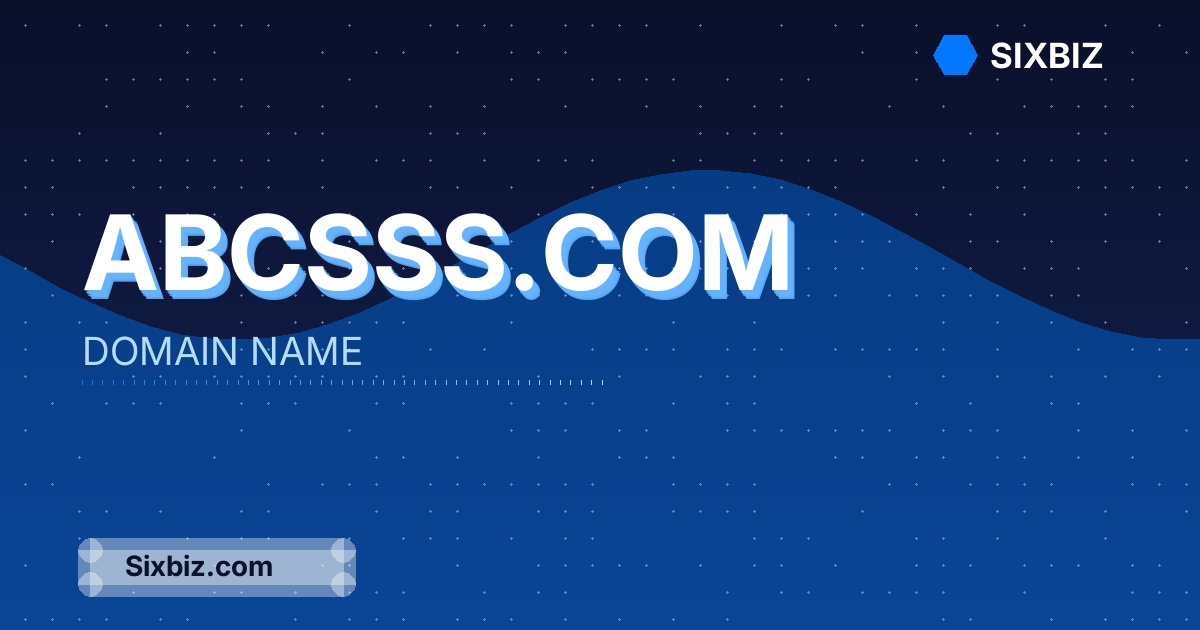 abcsss.com - Premium Domain Name For Sale