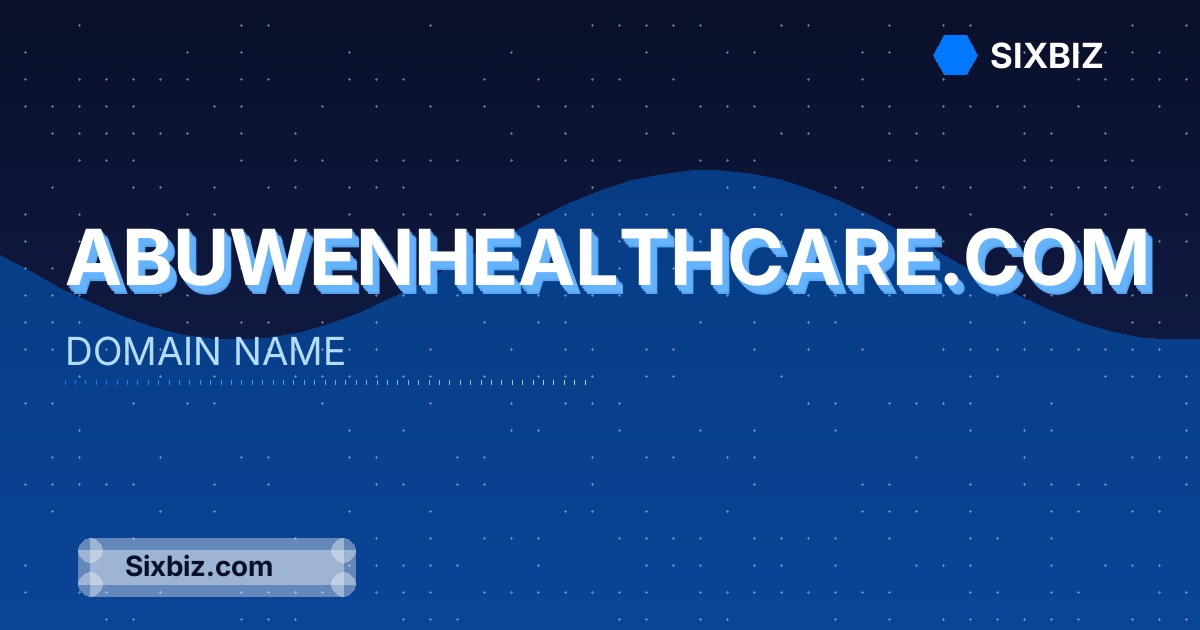 abuwenhealthcare.com - Premium Domain Name For Sale