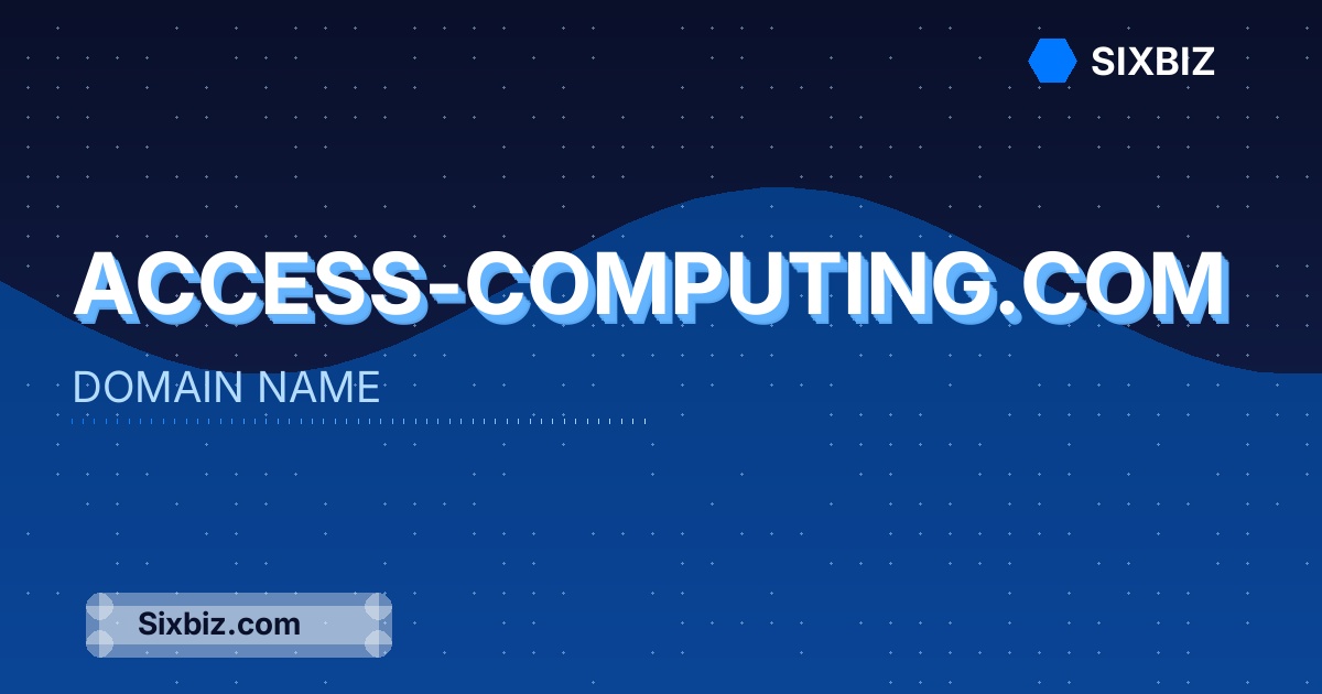 access-computing.com - Premium Domain Name For Sale