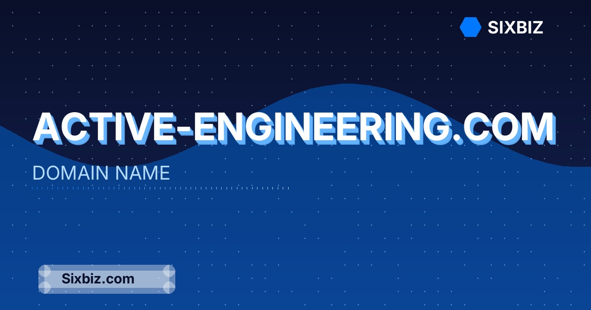 active-engineering.com - Premium Domain Name For Sale