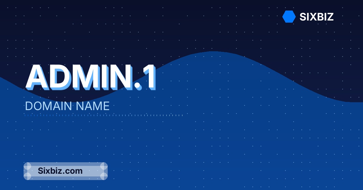 admin.1 - Premium Domain Name For Sale