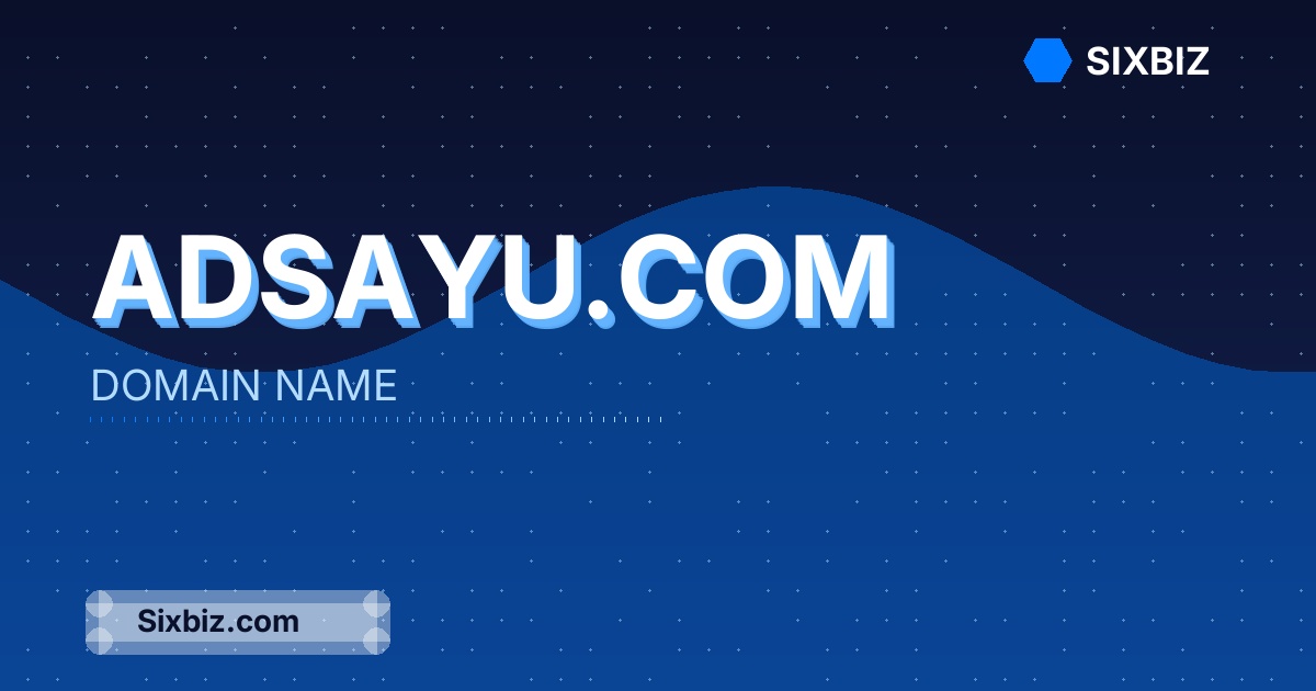 adsayu.com - Premium Domain Name For Sale